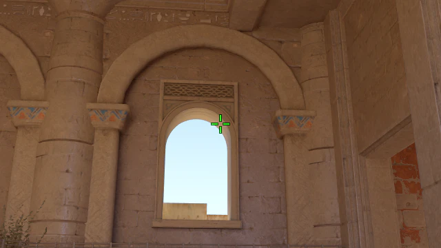 Where to aim before releasing the throw