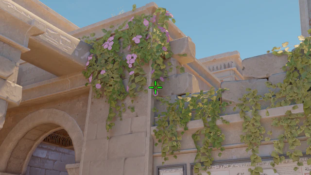 Where to aim before releasing the throw