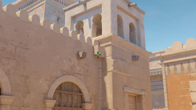 Where to aim before releasing the throw