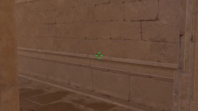 Where to aim before releasing the throw