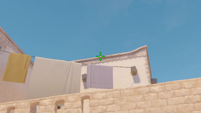 Where to aim before releasing the throw