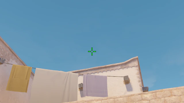Where to aim before releasing the throw