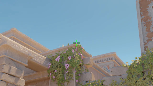 Where to aim before releasing the throw