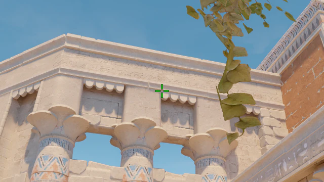 Where to aim before releasing the throw