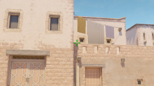 Where to aim before releasing the throw