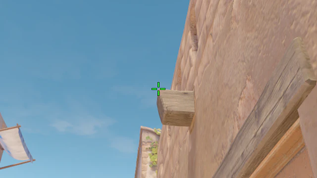 Where to aim before releasing the throw