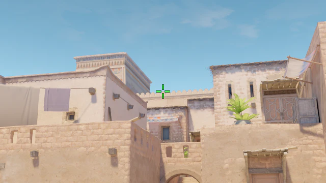 Where to aim before releasing the throw