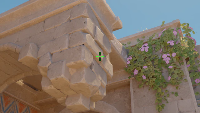 Where to aim before releasing the throw