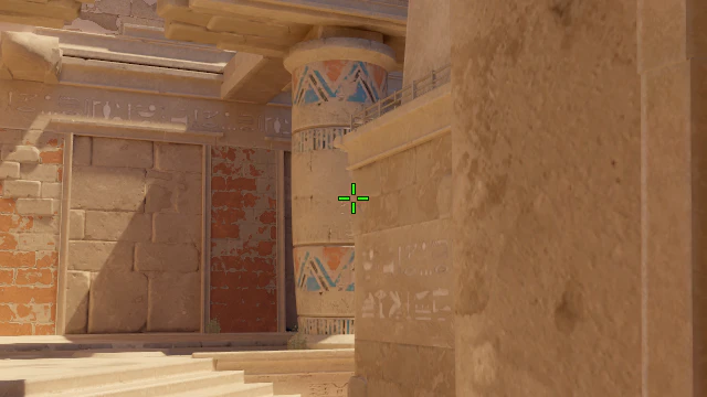 Where to aim before releasing the throw