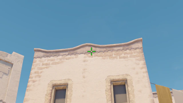 Where to aim before releasing the throw
