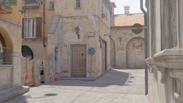 Where to aim before releasing the throw