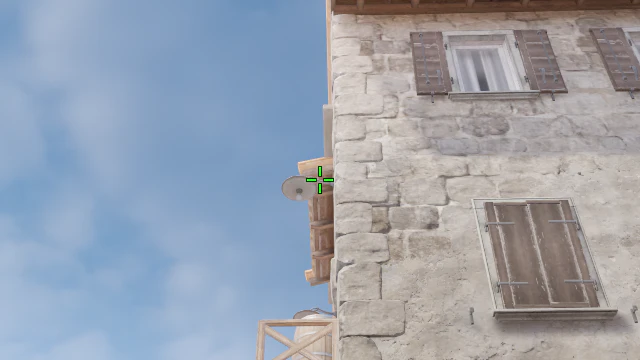 Where to aim before releasing the throw
