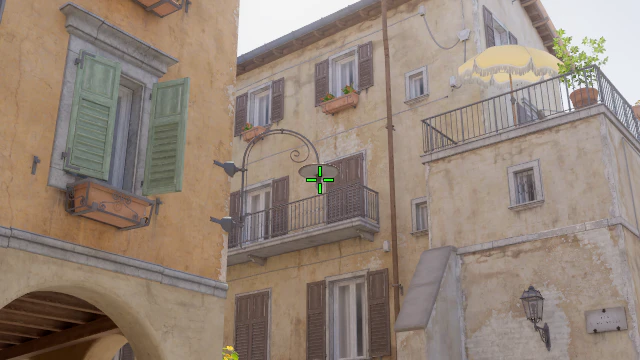 Where to aim before releasing the throw