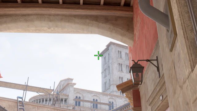 Where to aim before releasing the throw