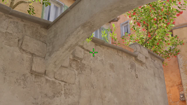 Where to aim before releasing the throw