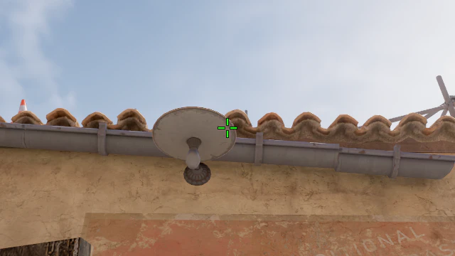 Where to aim before releasing the throw
