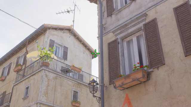 Where to aim before releasing the throw