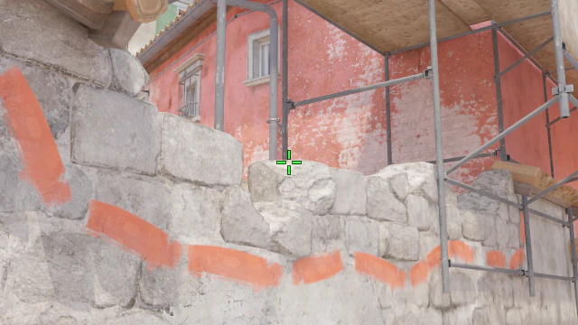 Where to aim before releasing the throw