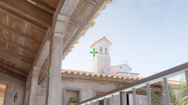 Where to aim before releasing the throw