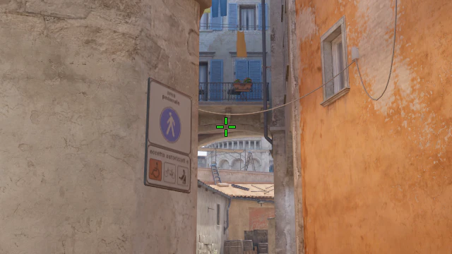 Where to aim before releasing the throw