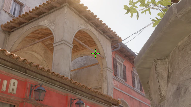 Where to aim before releasing the throw