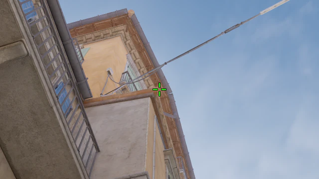 Where to aim before releasing the throw