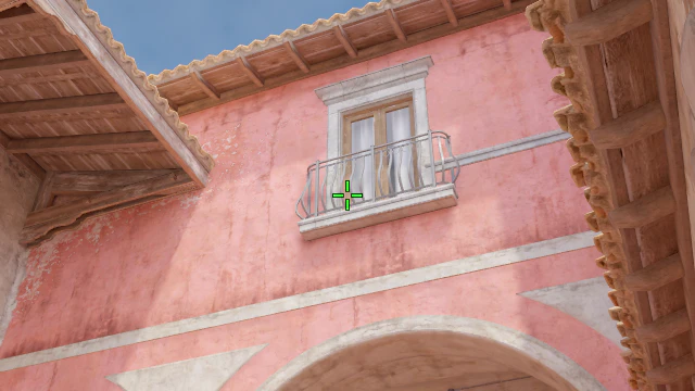 Where to aim before releasing the throw
