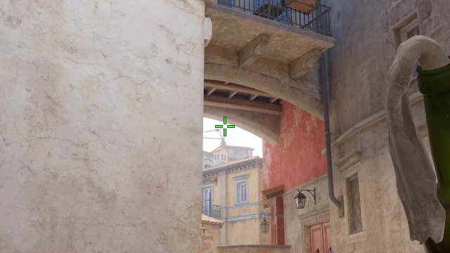 Where to aim before releasing the throw