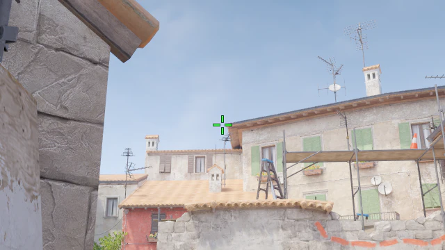 Where to aim before releasing the throw