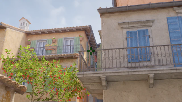 Where to aim before releasing the throw