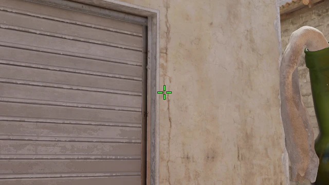 Where to aim before releasing the throw