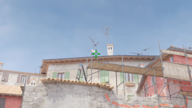 Where to aim before releasing the throw