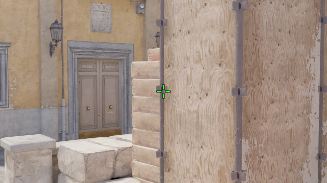Where to aim before releasing the throw