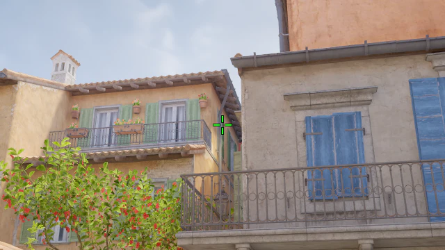 Where to aim before releasing the throw