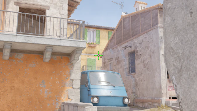 Where to aim before releasing the throw
