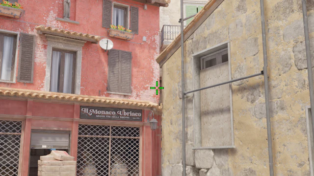 Where to aim before releasing the throw