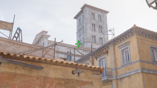 Where to aim before releasing the throw