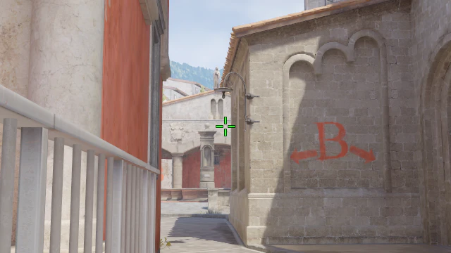 Where to aim before releasing the throw