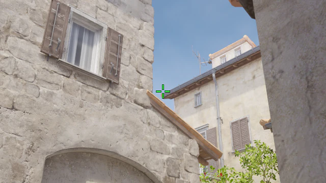 Where to aim before releasing the throw