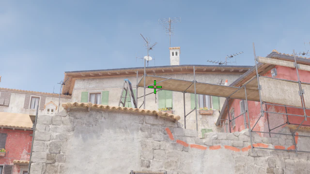 Where to aim before releasing the throw