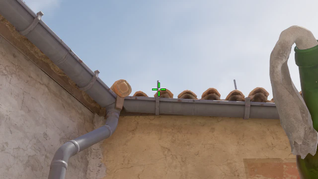Where to aim before releasing the throw