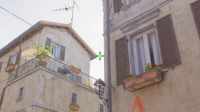 Where to aim before releasing the throw