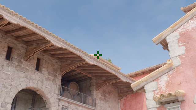 Where to aim before releasing the throw