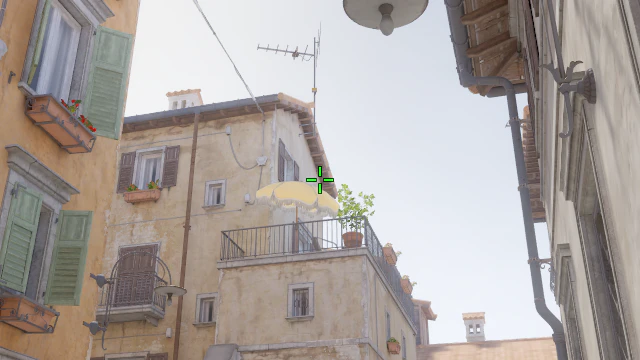 Where to aim before releasing the throw