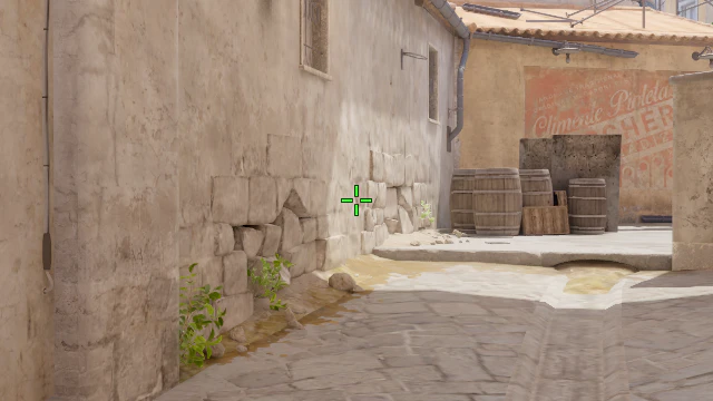 Where to aim before releasing the throw