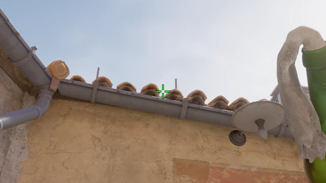 Where to aim before releasing the throw