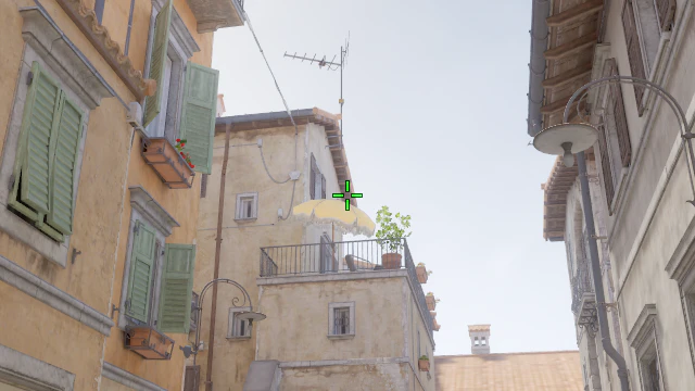 Where to aim before releasing the throw