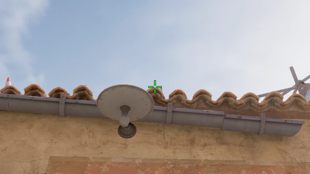 Where to aim before releasing the throw