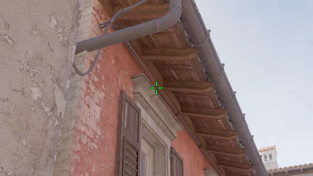 Where to aim before releasing the throw