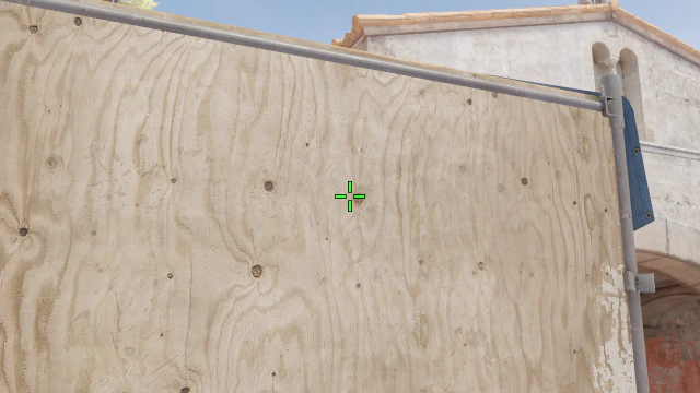 Where to aim before releasing the throw